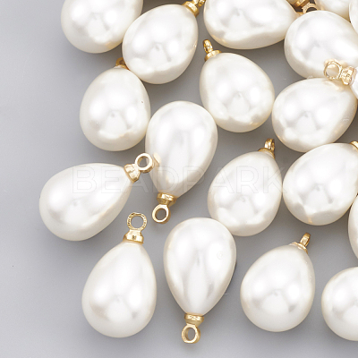 ABS Plastic Imitation Pearl Pendants KK-T035-63-1