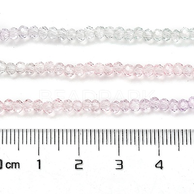 Transparent Painted Glass Beads Strands DGLA-A034-T2mm-A23-1