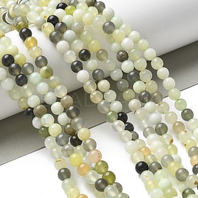 Natural New Jade Beads Strands X-G-F591-16-6MM-1