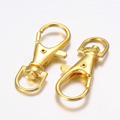 Alloy Swivel Lobster Claw Clasps E168-G-1