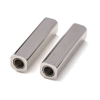 304 Stainless Steel Magnetic Clasps with Glue-in Ends SA-CBA15BC-06P-1