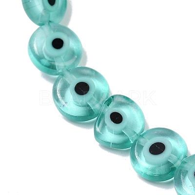 Handmade Evil Eye Lampwork Beads Strands LAMP-G164-10C-01-1