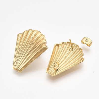 304 Stainless Steel Stud Earring Findings LS-X-STAS-T045-20G-1