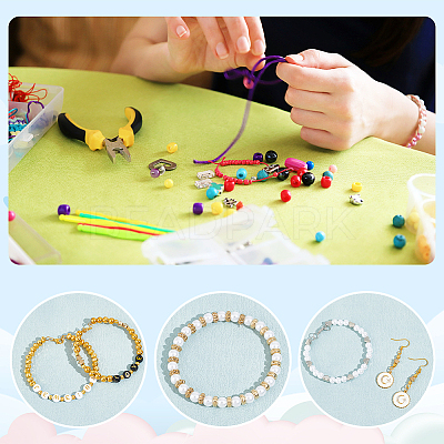 1850PCS 10Style CCB Plastic Beads CCB-NB0001-10-1