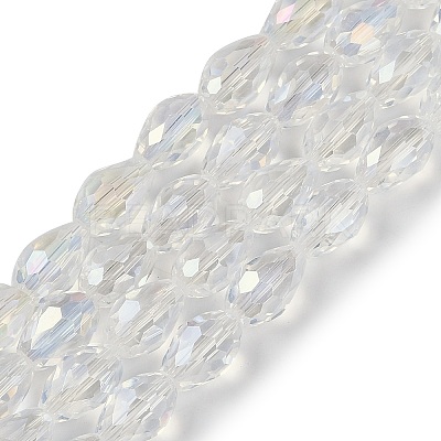Transparent Electroplate Glass Beads Strands LS-EGLA-N013-T4mm-B01-1