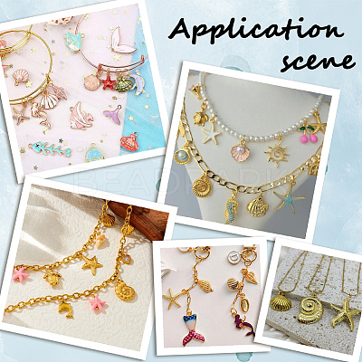 96Pcs Alloy Pendants FIND-SC0016-28-1