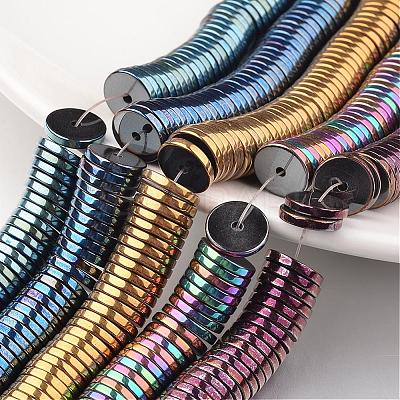 Electroplate Non-magnetic Synthetic Hematite Beads Strands G-F300-17C-1