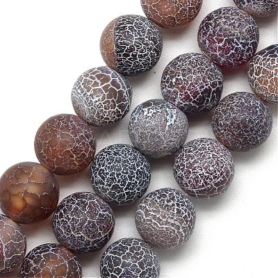 Natural Weathered Agate Bead Strands G-S237-4mm-11-1