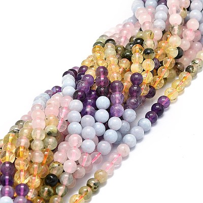 Natural Mixed Gemstone Beads Strands G-E576-07A-1