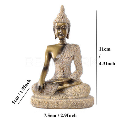 Resin Buddha Statue PW-WG25489-06-1