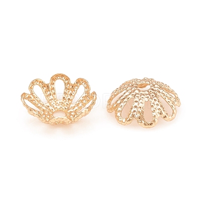 Brass Fancy Bead Caps KK-D160-09LG-1