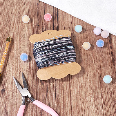 50M Gradient Color Waxed Polyester Cords YC-TADJ0001-04F-1