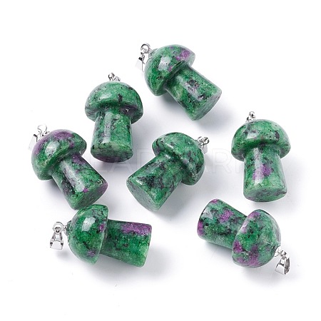 Natural Ruby in Zoisite Pendants G-M380-B06-P-1