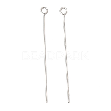 Non-Tarnish 304 Stainless Steel Eye Pin X-STAS-R045-45mm-1