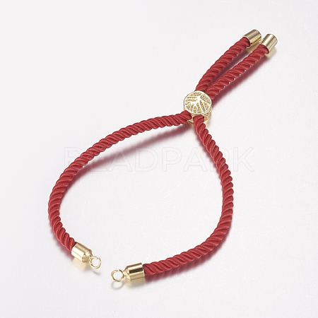 Nylon Twisted Cord Bracelet Making MAK-F019-01G-1