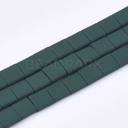 Spray Painted Non-magnetic Synthetic Hematite Beads G-T116-07-14-1