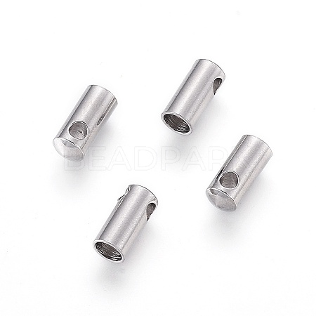 Tarnish Resistant 304 Stainless Steel Cord Ends LS-STAS-F232-01E-P-1