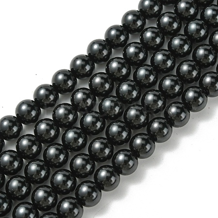 Eco-Friendly Dyed Glass Pearl Round Beads Strands HY-A002-8mm-RB080-1