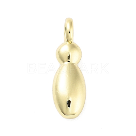 Rack Plating Brass Balloon Letter Pendants KK-C050-01G-I-1