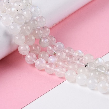 Natural Rainbow Moonstone Beads Strands G-I249-B04-06-1
