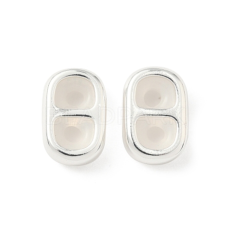Brass Silicone Slide Charms KK-C099-06B-S-1