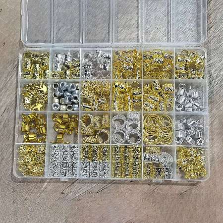 270Pcs Iron Hair Coil Cuffs X1-AJEW-SZC0021-03M-1