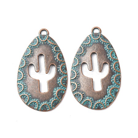 Tibetan Style Alloy Pendants FIND-B055-02C-1