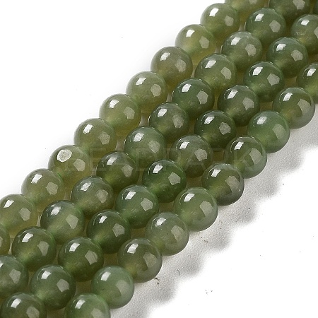 Natural Hetian Jade Beads Strands G-NH0005-030C-1