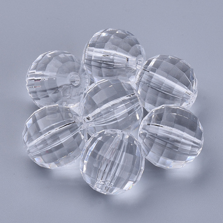 Transparent Acrylic Beads TACR-Q254-22mm-V01-1