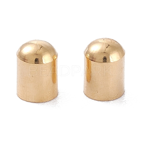 Brass Cord Ends X-KK-D002-04G-1