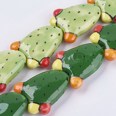 Handmade Porcelain Beads PORC-G002-16-1