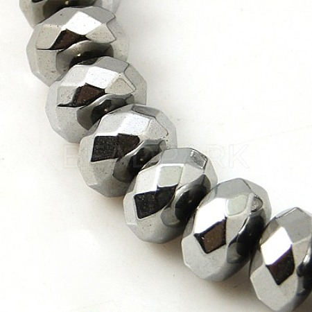 Non-magnetic Synthetic Hematite Beads Strands G-E166-1B-1