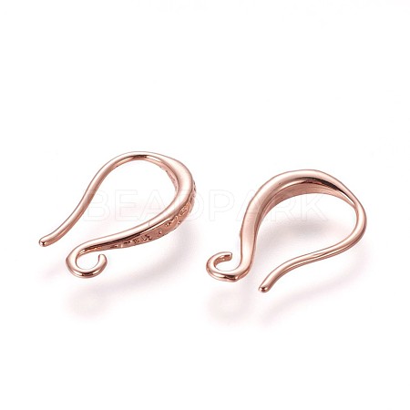 Brass Earring Hooks KK-L177-34RG-1