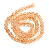 Natural Citrine Beads Strands X-G-S150-09-6mm-2