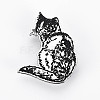 Cat Brooch JEWB-N007-007P-FF-1
