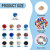 Pointed Back Glass Rhinestone Cabochons RGLA-YS0001-04B-4
