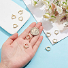 10Pcs Brass Huggie Hoop Earring Findings KK-BC0008-83-3