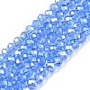 Electroplate Glass Beads Strands EGLA-A044-T3mm-A14-1