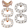 4Pcs 2 Colors Zinc Alloy Crystal Rhinestone Shoe Decoration FIND-GO0002-30-1