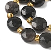 Natural Silver Sheen Obsidian Beads Strands G-G271-C08-10mm-4