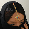 Brass Hair Bobby Pins Indian Forehead Chains QF4226-4
