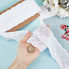Cotton Hollow Embroidered Lace Trim SRIB-WH0011-052-3