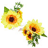 Silk Cloth Imitation Flower Wrist AJEW-CP0001-39-1