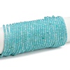 Faceted Rondelle Natural Amazonite Bead Strands G-F289-06-2