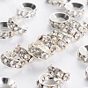 Brass Rhinestone Spacer Beads RB-A020-10mm-01S-1