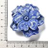 Synthetic Shell Dyed Carved Flower Connector Charms SHEL-D081-01B-5