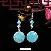 Ethnic style retro turquoise earrings for women WG2299-6-1