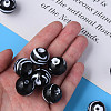 Opaque Striped Acrylic Beads MACR-S373-27B-10-7