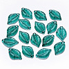 Transparent Baking Paint Glass Pendants DGLA-T002-04A-1