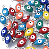 304 Stainless Steel Enamel Connector Charms STAS-N092-179-1